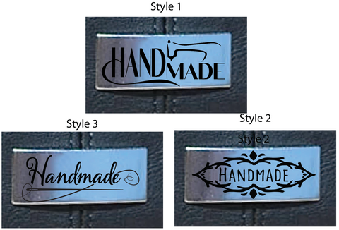 "Handmade" Screen Printed Tag