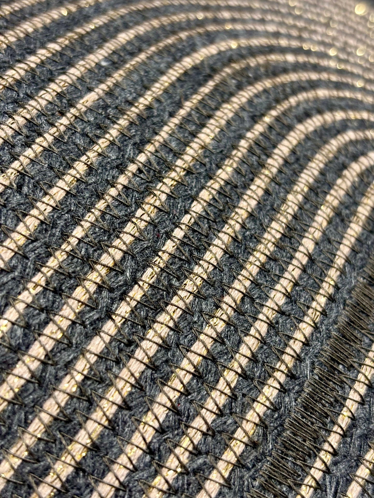 Charcoal Pakeke Crossbody Bucket Bag – Taupe & Gold Accent, Handmade & Eco-Friendly (In-Stock) - Sew Da Kine