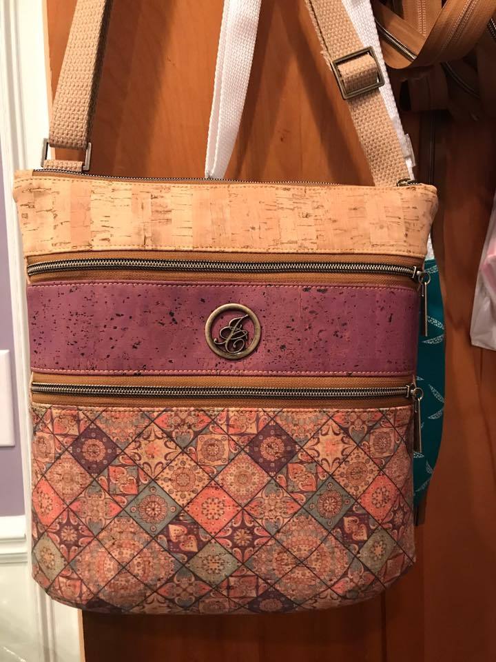 The Triple Zip - Crossbody PDF Pattern - Handmade Vegan Cork Fabric Bags
