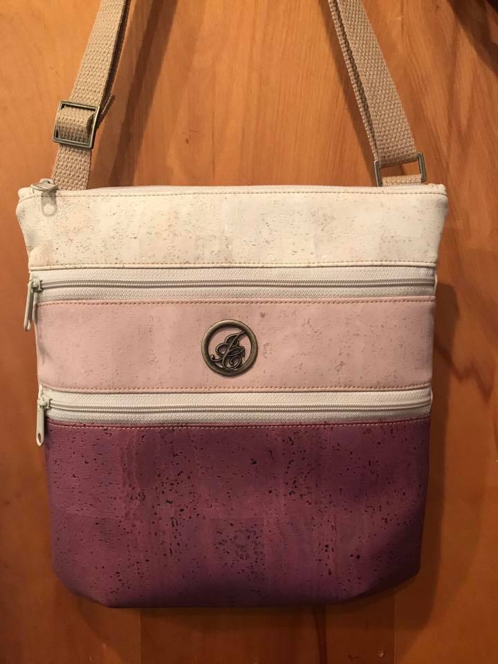 The Triple Zip - Crossbody PDF Pattern - Handmade Vegan Cork Fabric Bags