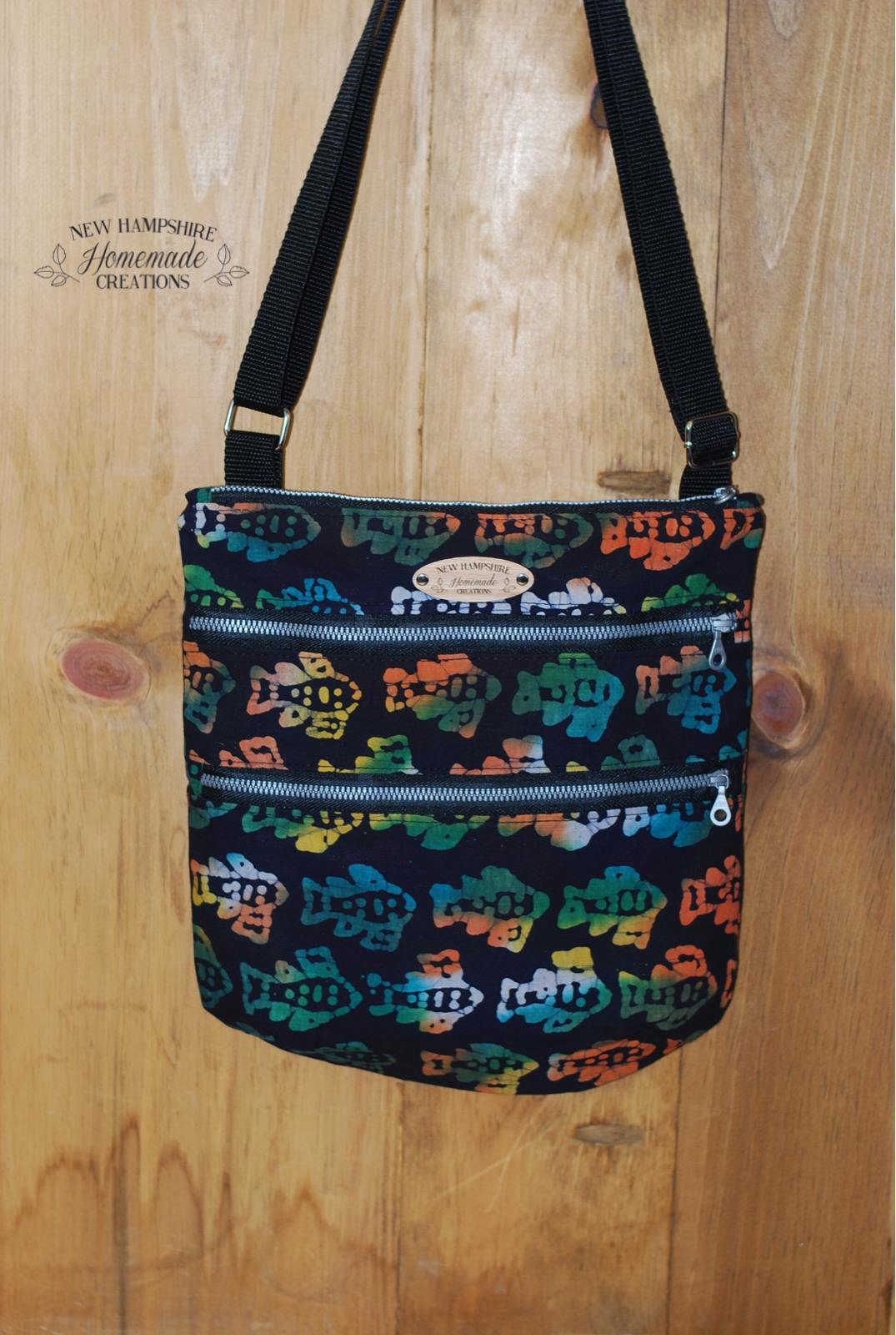 The Triple Zip - Crossbody PDF Pattern - Handmade Vegan Cork Fabric Bags