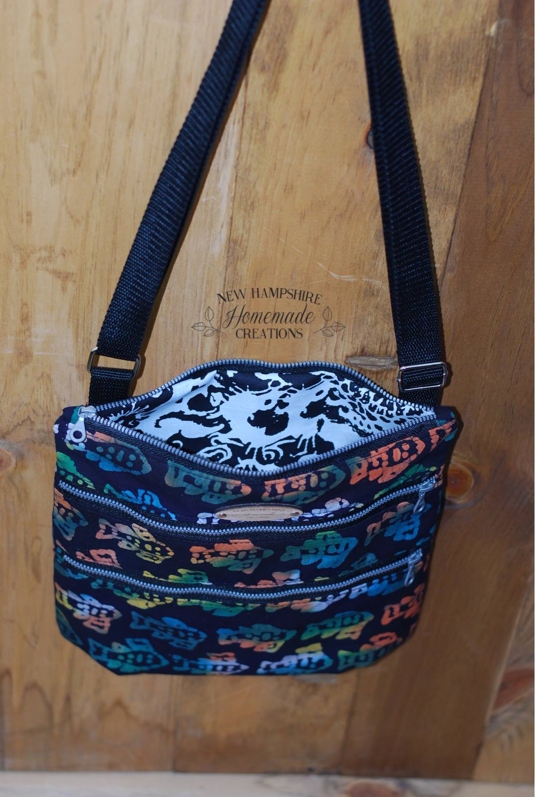 The Triple Zip - Crossbody PDF Pattern - Handmade Vegan Cork Fabric Bags