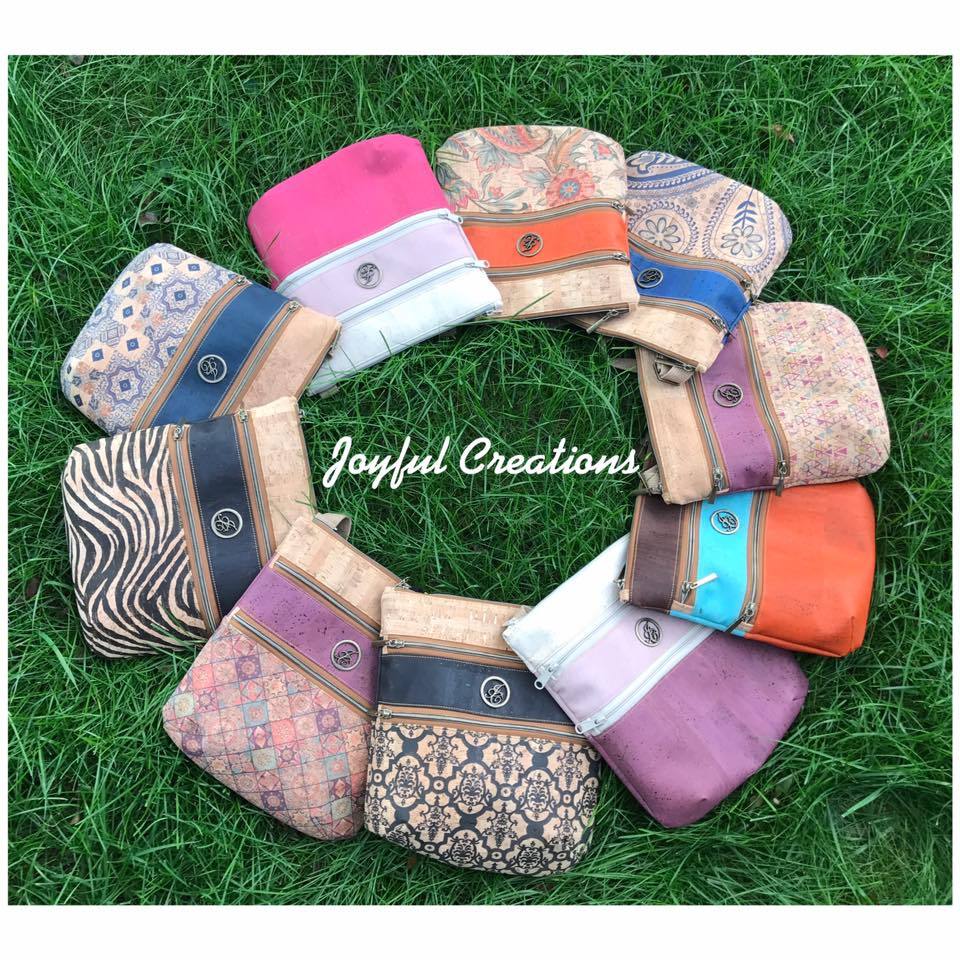 The Triple Zip - Crossbody PDF Pattern - Handmade Vegan Cork Fabric Bags