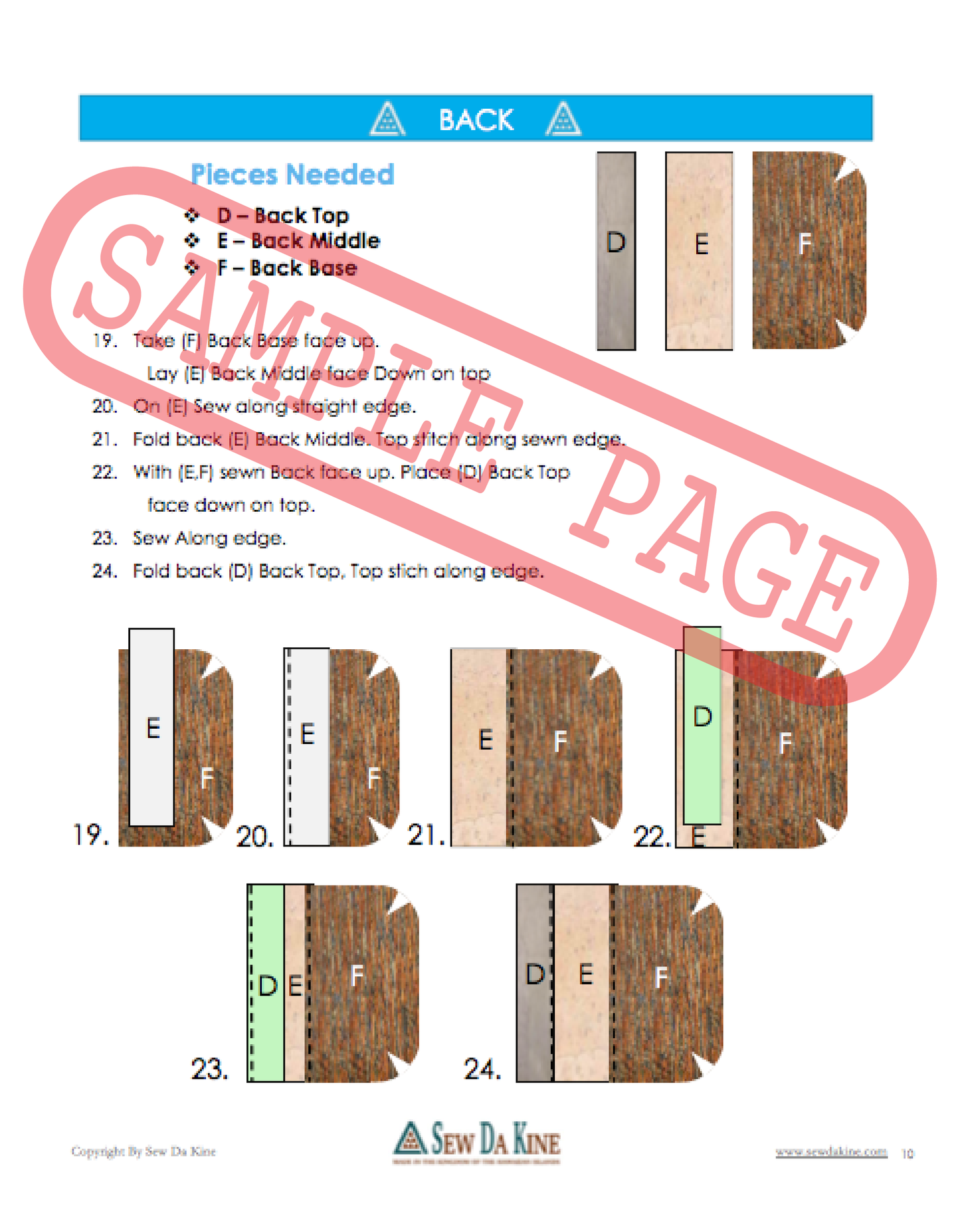 The Triple Zip - Crossbody PDF Pattern - Handmade Vegan Cork Fabric Bags