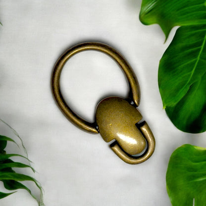 Dual-Swivel Strap Hanger with Back Plate (set of 2) – Antique Brass Finish - Sew Da Kine
