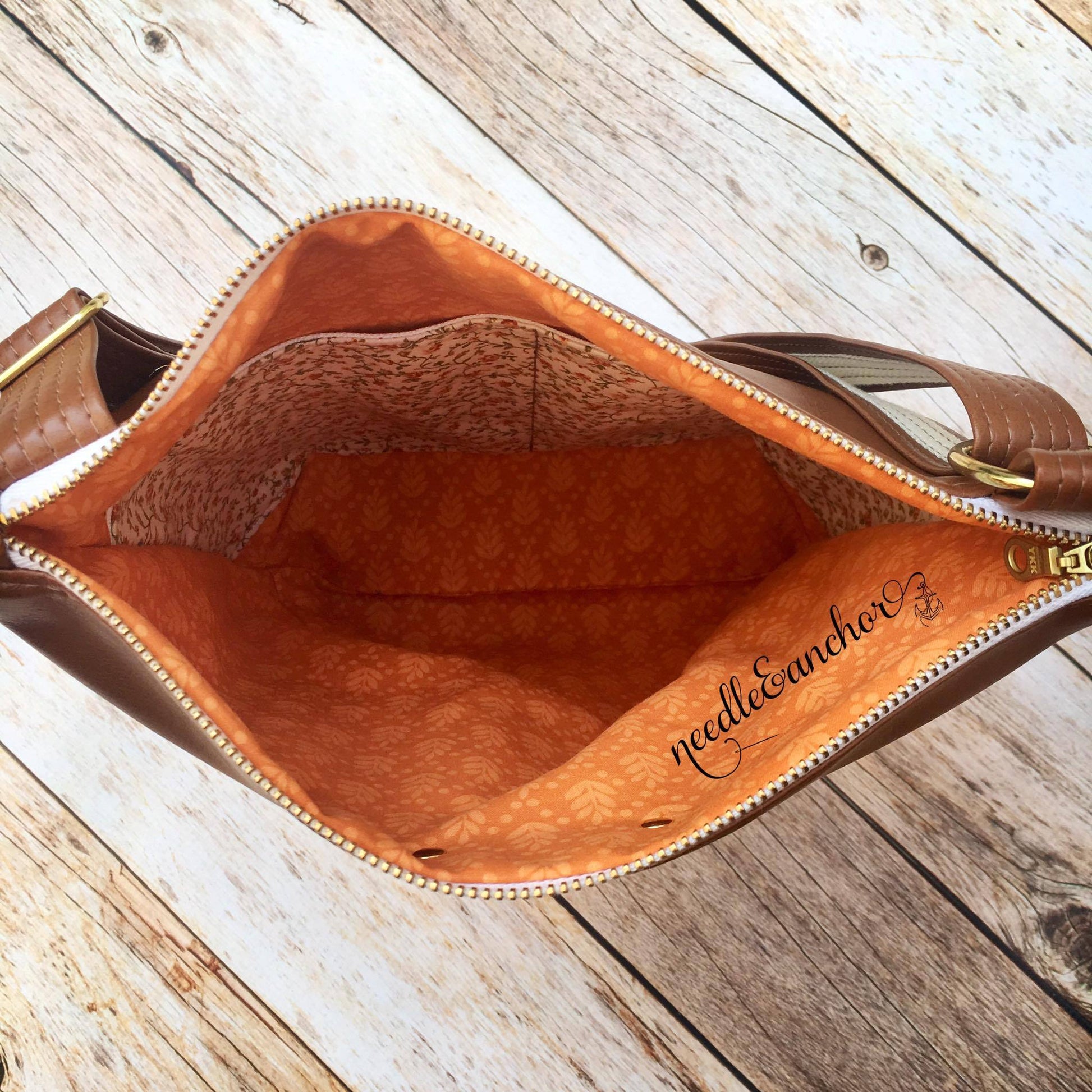 The Triple Zip - Crossbody PDF Pattern - Handmade Vegan Cork Fabric Bags 