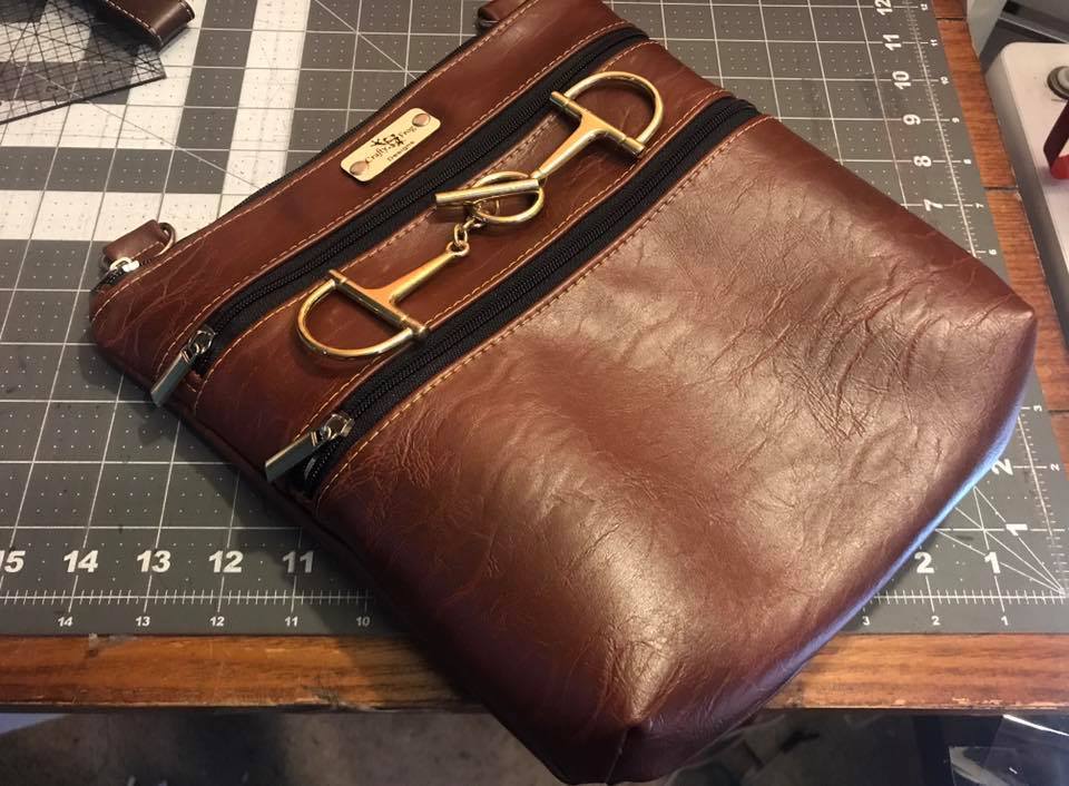 The Triple Zip - Crossbody PDF Pattern - Handmade Vegan Cork Fabric Bags 