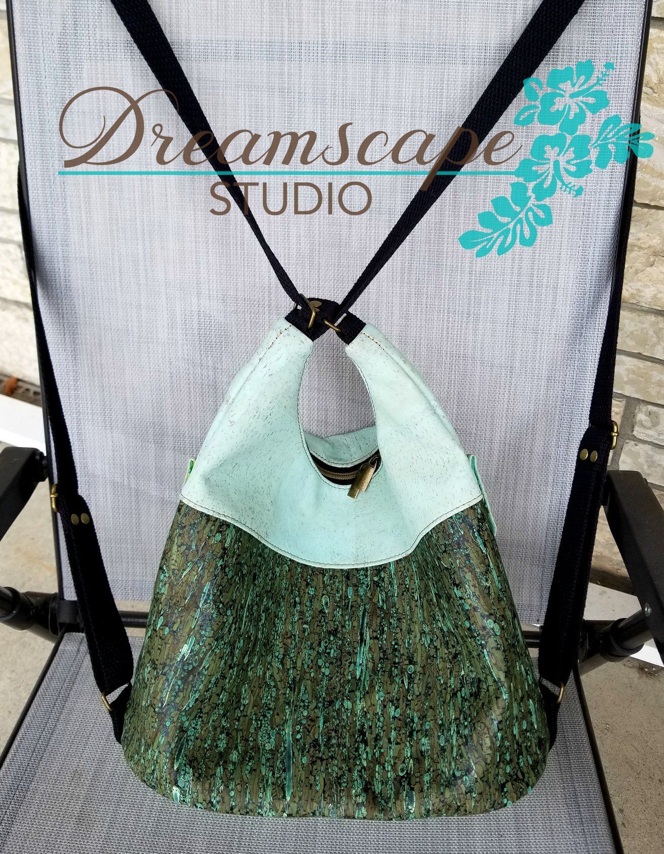 Nakoa Convertible Backpack PDF Pattern - Handmade Vegan Cork Fabric Bags 