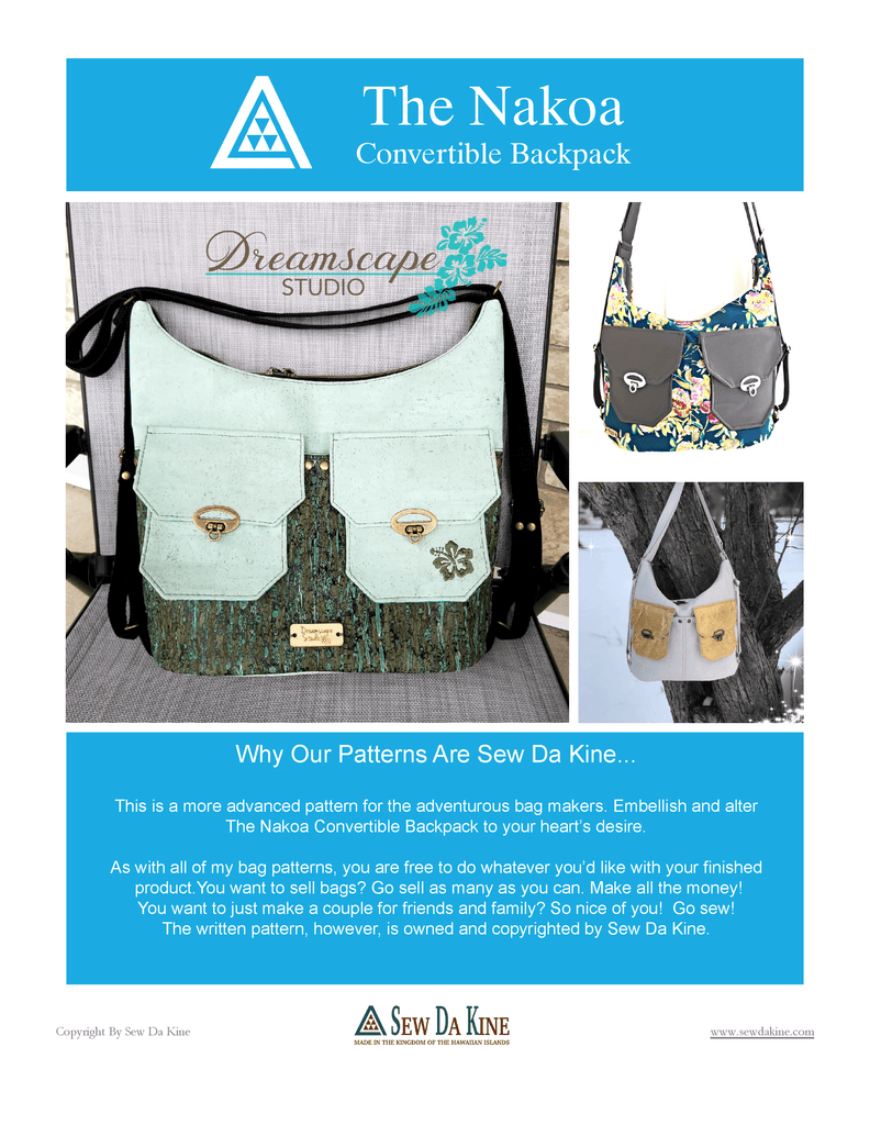 convertible backpack sewing pattern