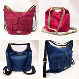 Nakoa Convertible Backpack PDF Pattern - Handmade Vegan Cork Fabric Bags 